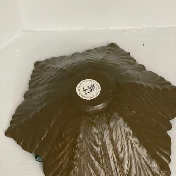 Vintage French Laque Line Lacquered Glass Bowl -Hand Made in France - Picture 8 of 8